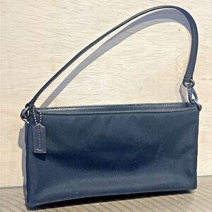 Vintage Coach Mercer Demi Handbag Black Mini Purse Canvas Clutch 7407 Y2k 2000s